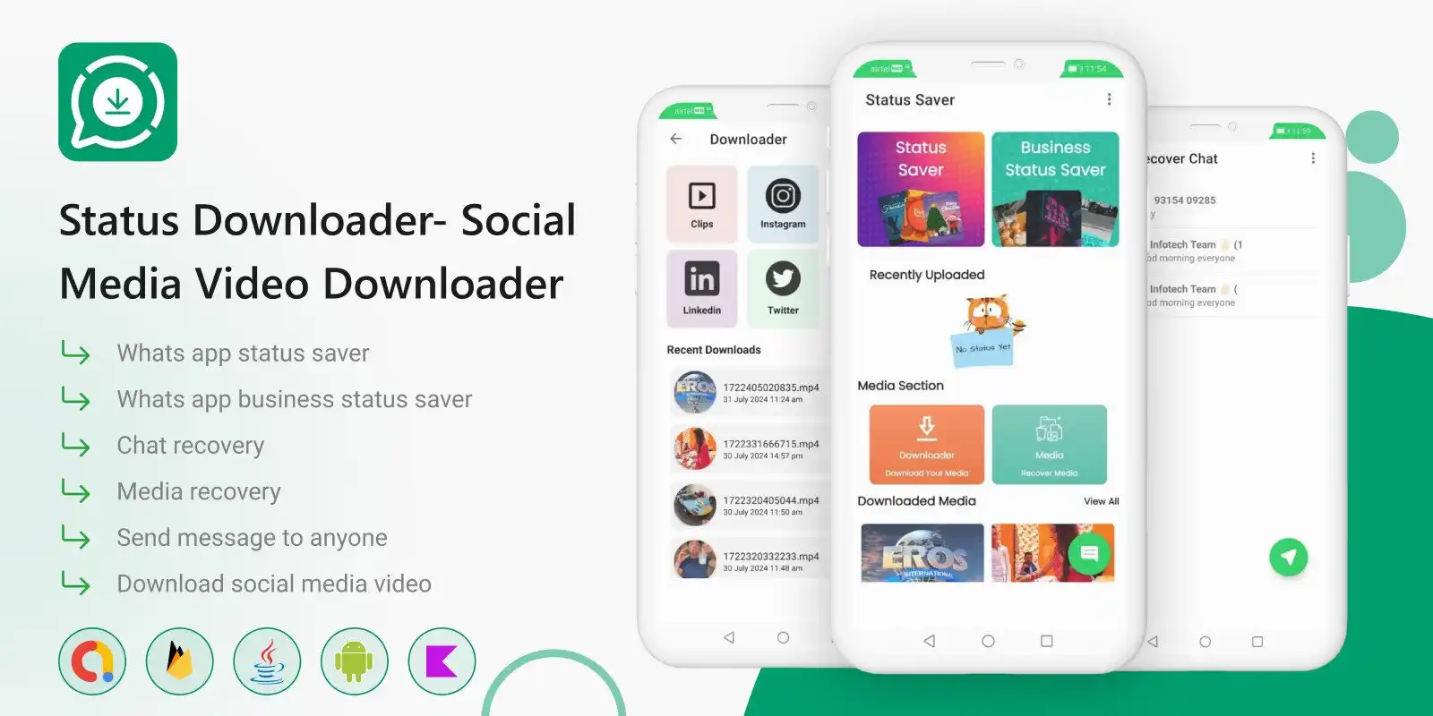 WhatsApp Status Saver App - Android Kotlin